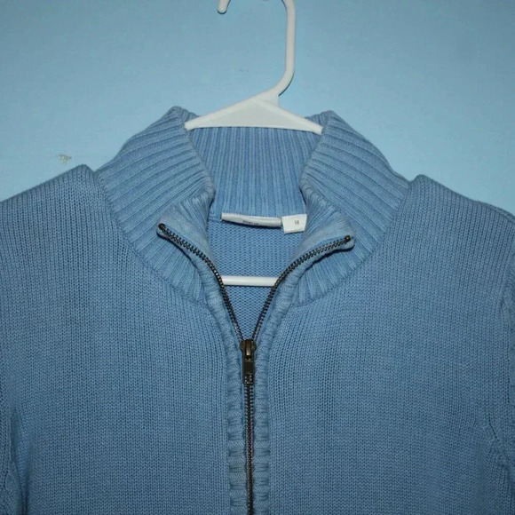 The Vermont Country Store Zip Up Medium Sweater with Pockets Modest - Picture 6 of 15